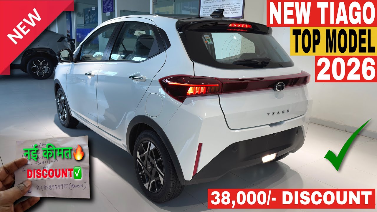 Updated✅ Tata Tiago Top Model 2026 | New Tata Tiago Facelift | Tiago Creative Plus | Tiago Facelift