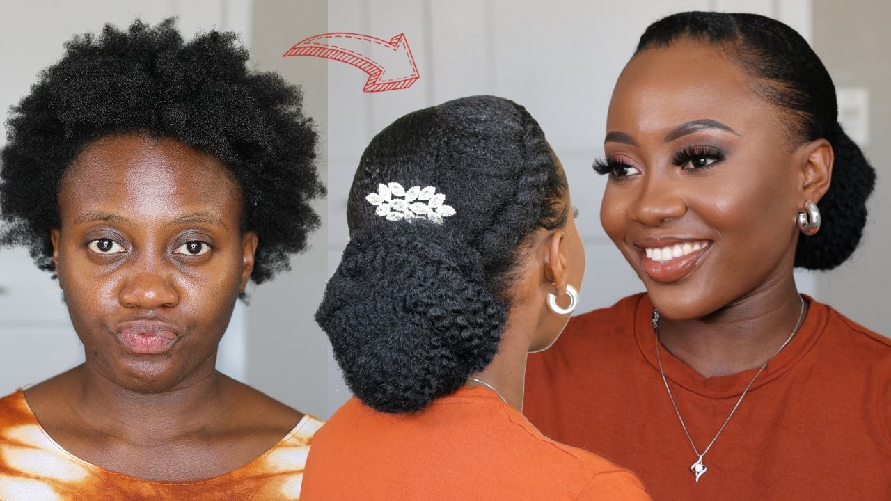 Simple and Elegant Hairstyle on SHORT 4c Natural Hair In 10 minutes!