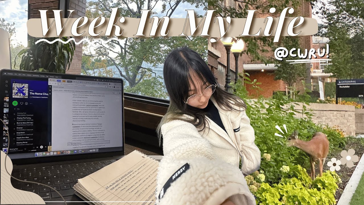 uni vlog: a week in my life // freshman year at CWRU, studying, classes, friends, etc.