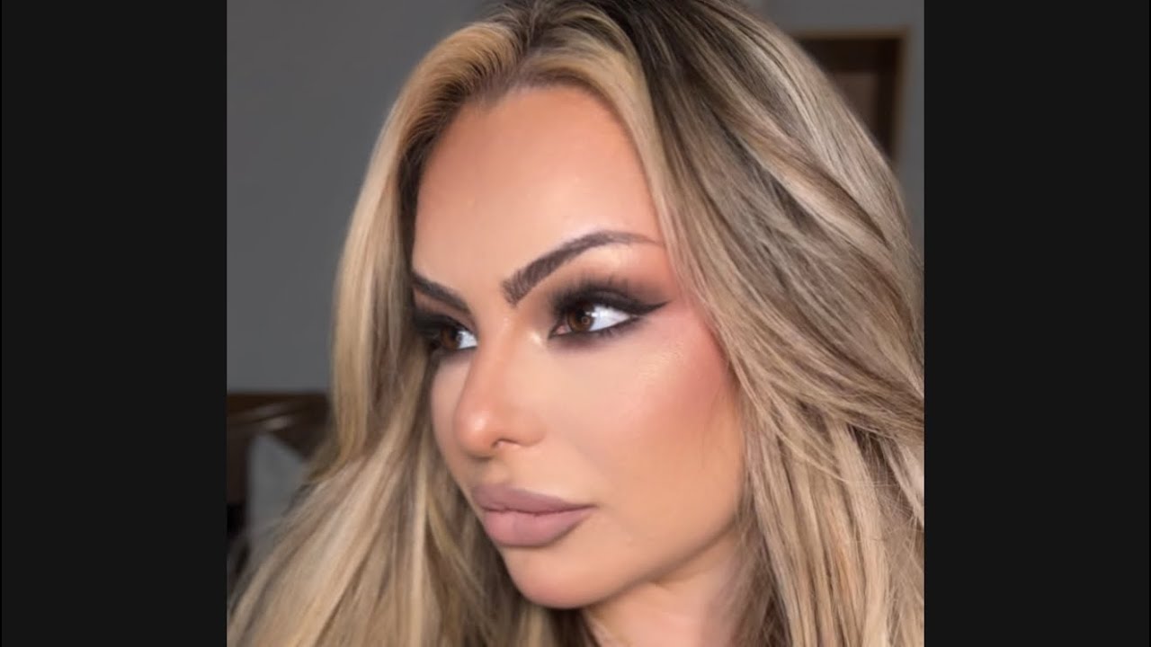 Soft glam with a sultry edge FlawlessBase #NudeLip #Snatched#softglamlook#makeup 