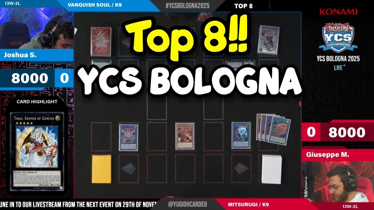 ТОП-8 YCS БОЛОНЬЯ 2025 - Джошуа Шмидт против Мицуруги K9 Yu-Gi-Oh!