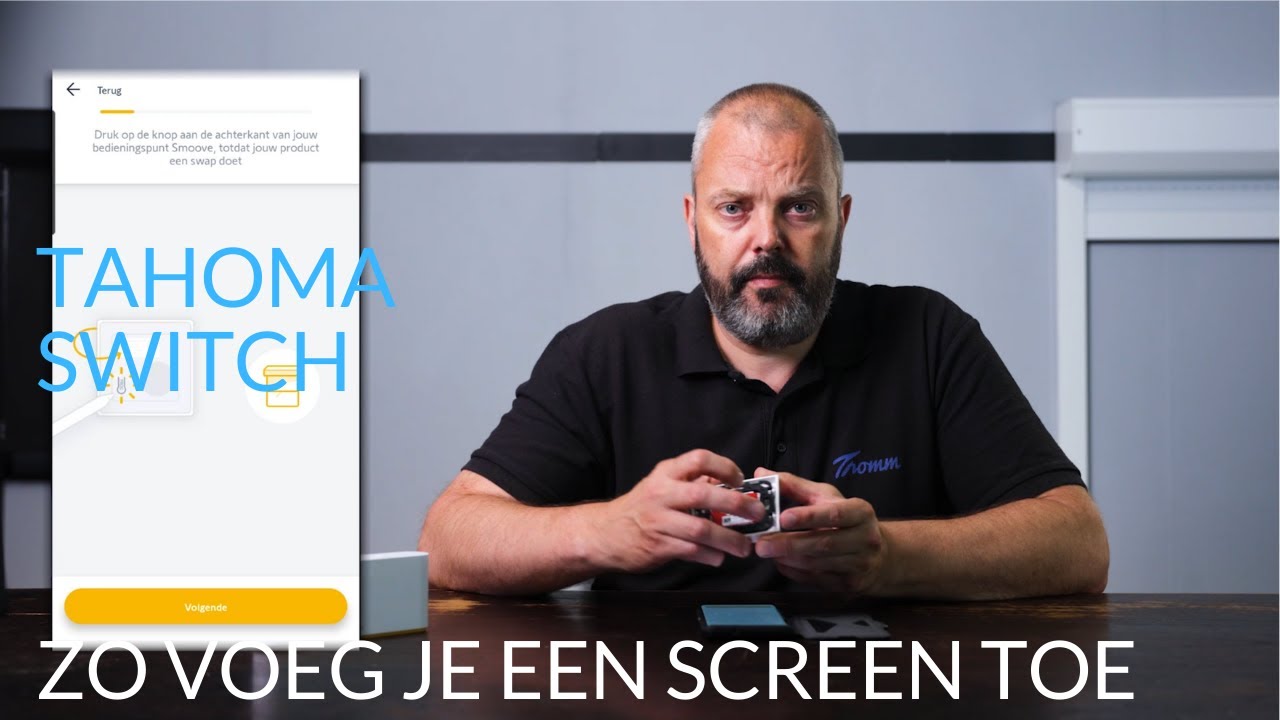 Somfy Tahoma Switch - zo voeg je een screen op zonne-energie toe