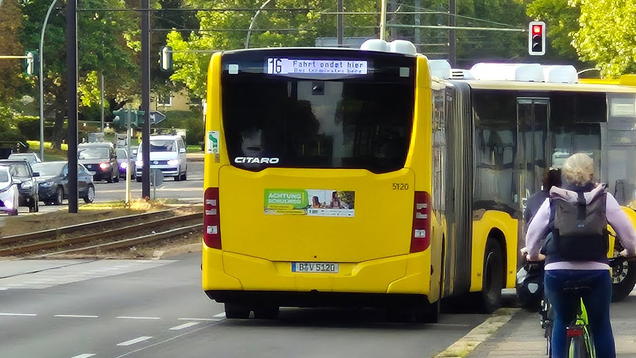 Bus Berlin | Mitfahrt im kompl. 16 SEV von Traveplatz bis Bhof. Indira-Gandi-Str. im MB GN21 5120