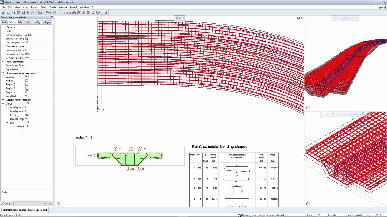 Allplan Engineering 2017 - Reinforcement along path Creation
