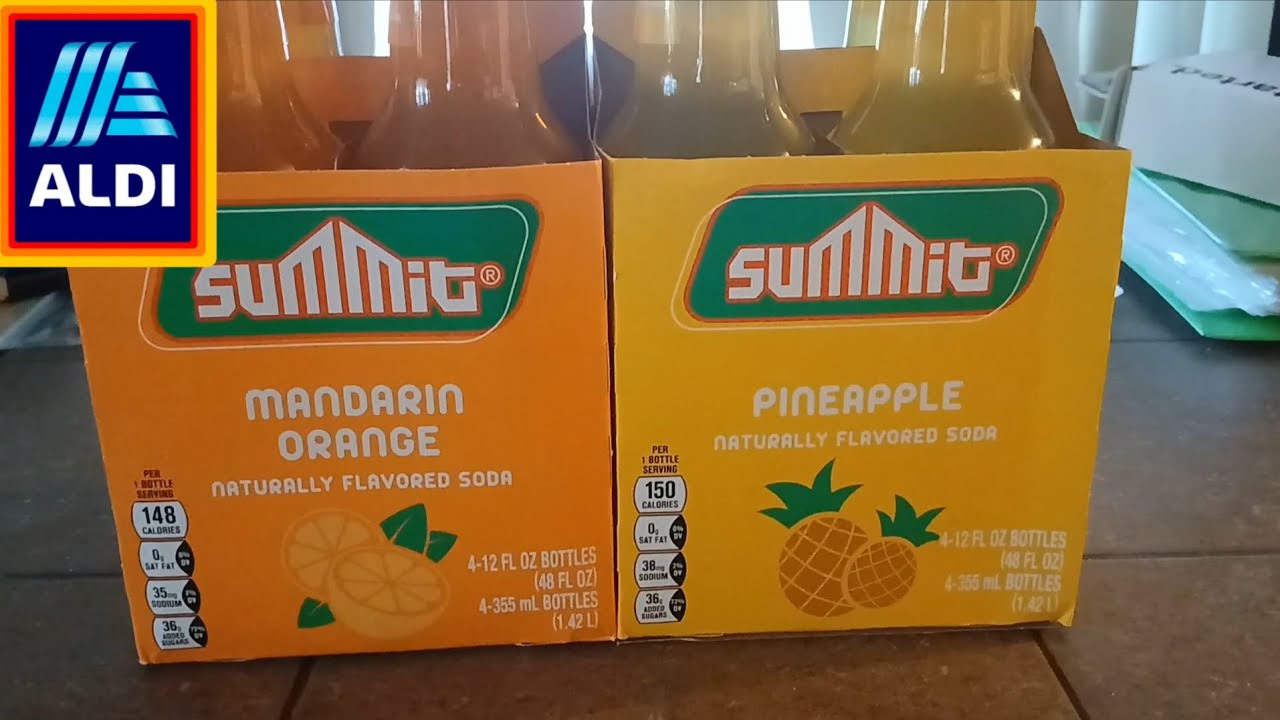 Aldi Taste Test: Summit Pineapple & Mandarin Orange Soda 