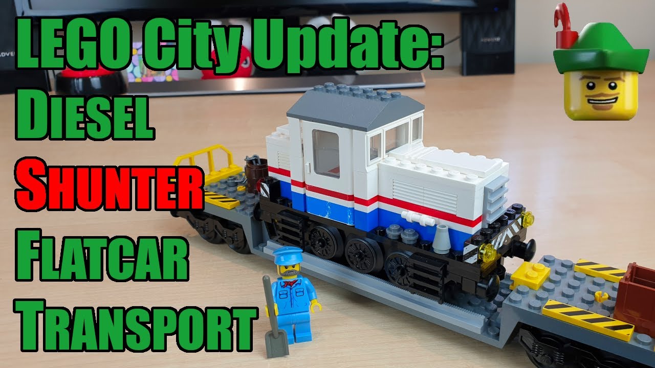 LEGO City Update - Diesel Shunter Flatcar Transport MOC 7760 🚆🏹