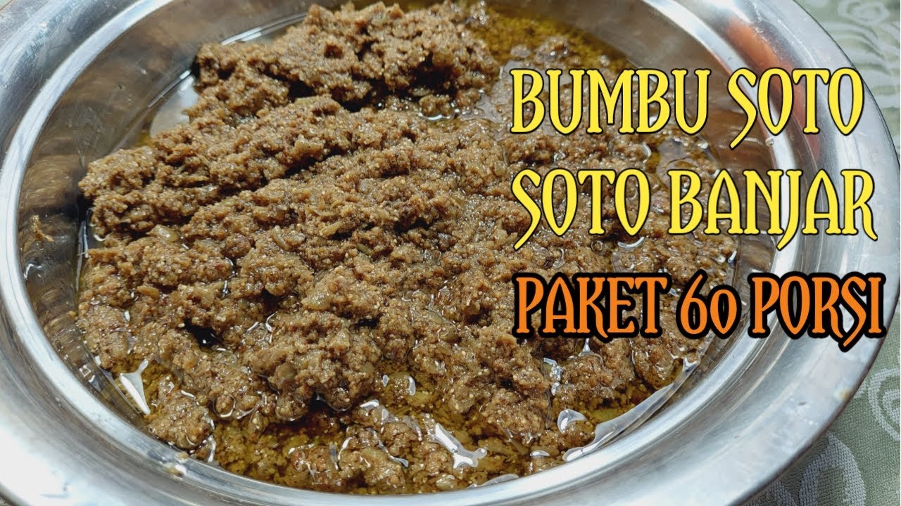 Cara Membuat Stok Bumbu, Soto Banjar Asli,Paket Ayam 60 Porsi Besar