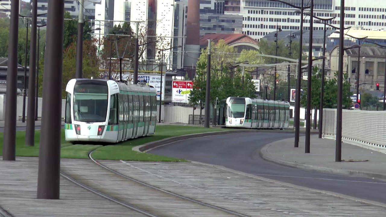 Paris RATP Tram Line T3a Porte De Charenton Citadis 402 Trams