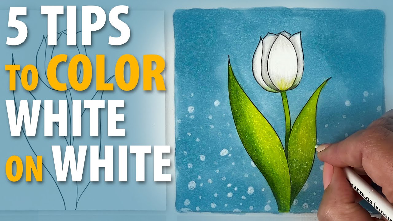 How to Color White Objects with Colored Pencils