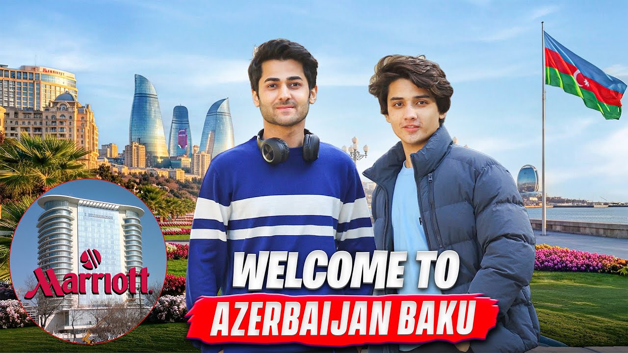 ITALY TO AZERBAIJAN ✈️ | MARRIOT HOTEL BAKU MAI STAY 🇦🇿 | SALMAN NAE ROOM KEYS GHOMA DE 😂