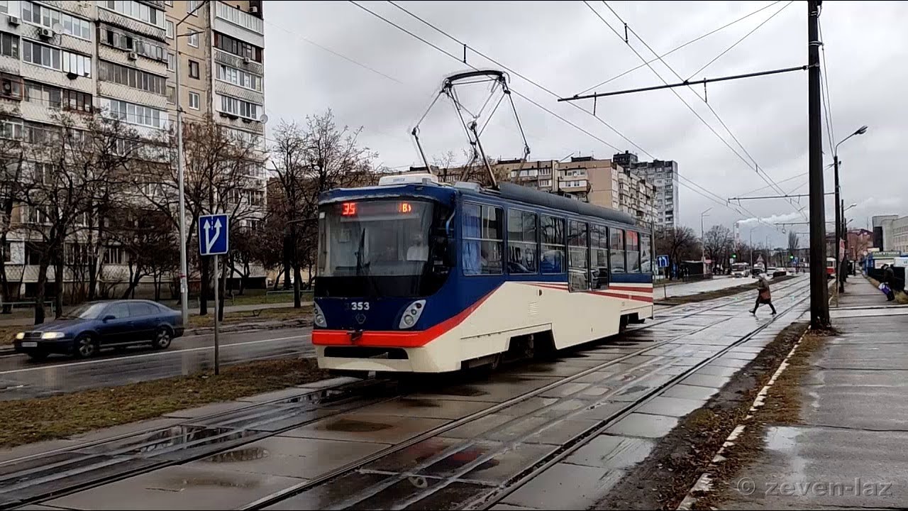 Трамвай К1М, Татра-Юг 19.12.2021 / Tram К1М, Tatra-Yug company