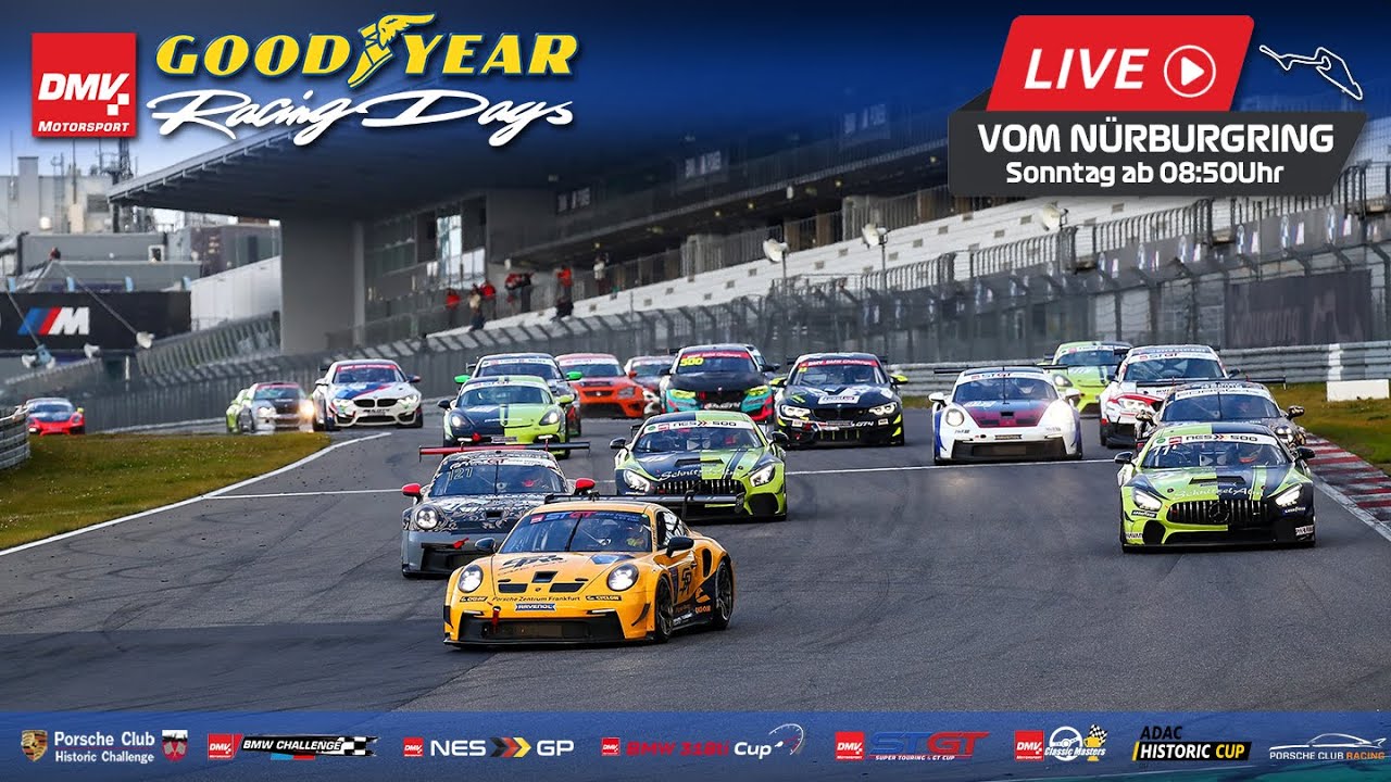 🔴 3. Lauf DMV Goodyear Racing Days 2025 - Nürburgring - 01.06.2025 - Live