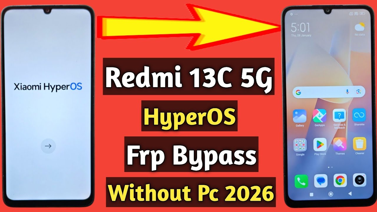 Redmi 13c 5g frp bypass new method | Redmi 13c 5g frp bypass youtube not working