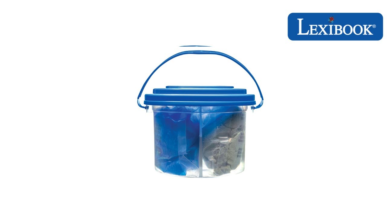 CRSLIM7 - 2-in-1 Bucket: Metallic Sand and Slime - Lexibook