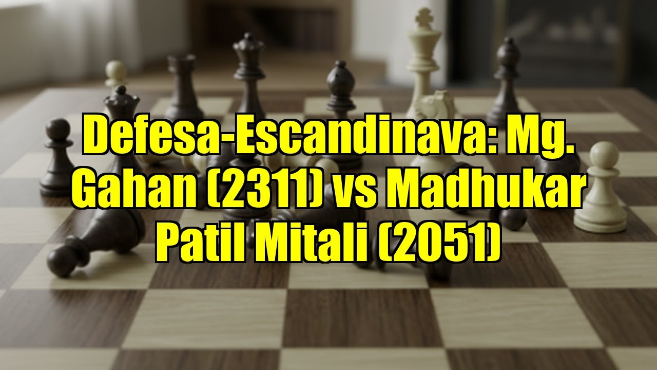Defesa-Escandinava: Mg. Gahan (2311) vs Madhukar Patil Mitali (2051)