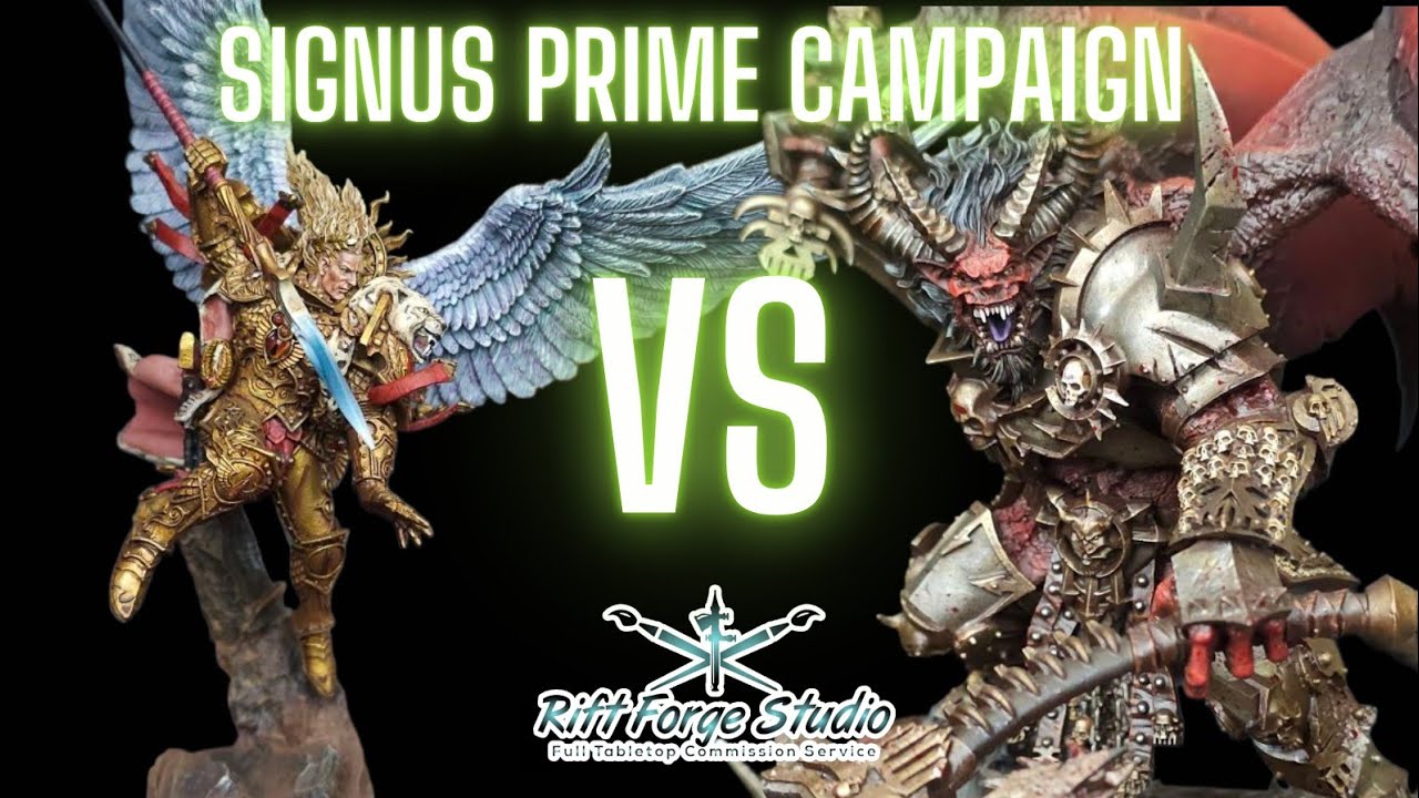 Daemons vs Blood Angels Signus Prime campaign for warhammer Horus Heresy game 6 The Final