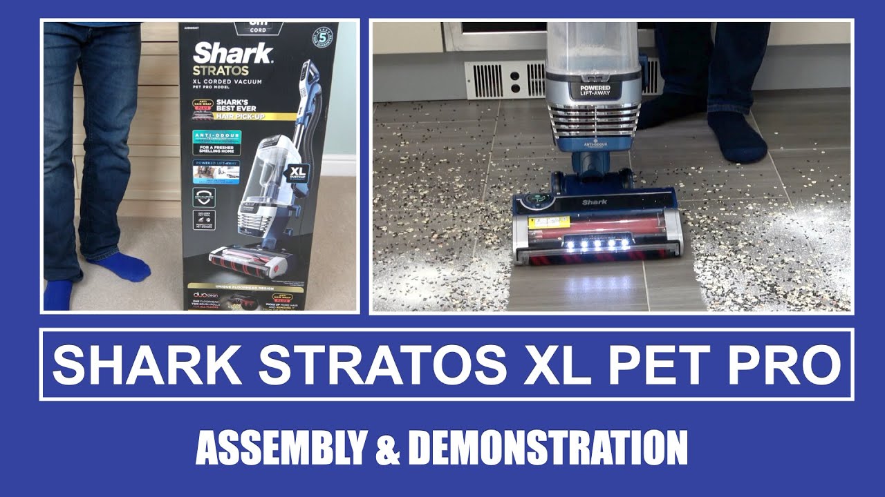 Shark Stratos XL Pet Pro Vacuum Cleaner Demonstration & Review