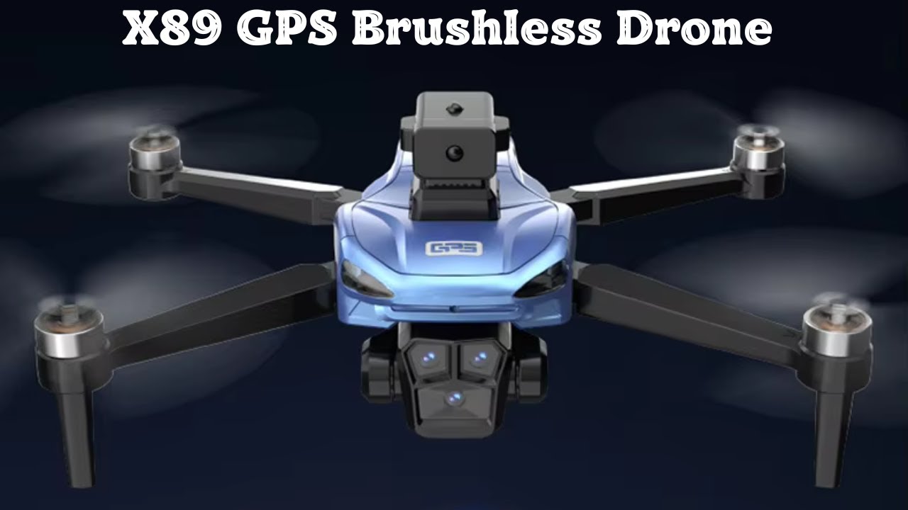 X89 GPS Brushless Drone &ndash; Dual HD Camera, Real-Time MV Shooting, and Screen Remote Control