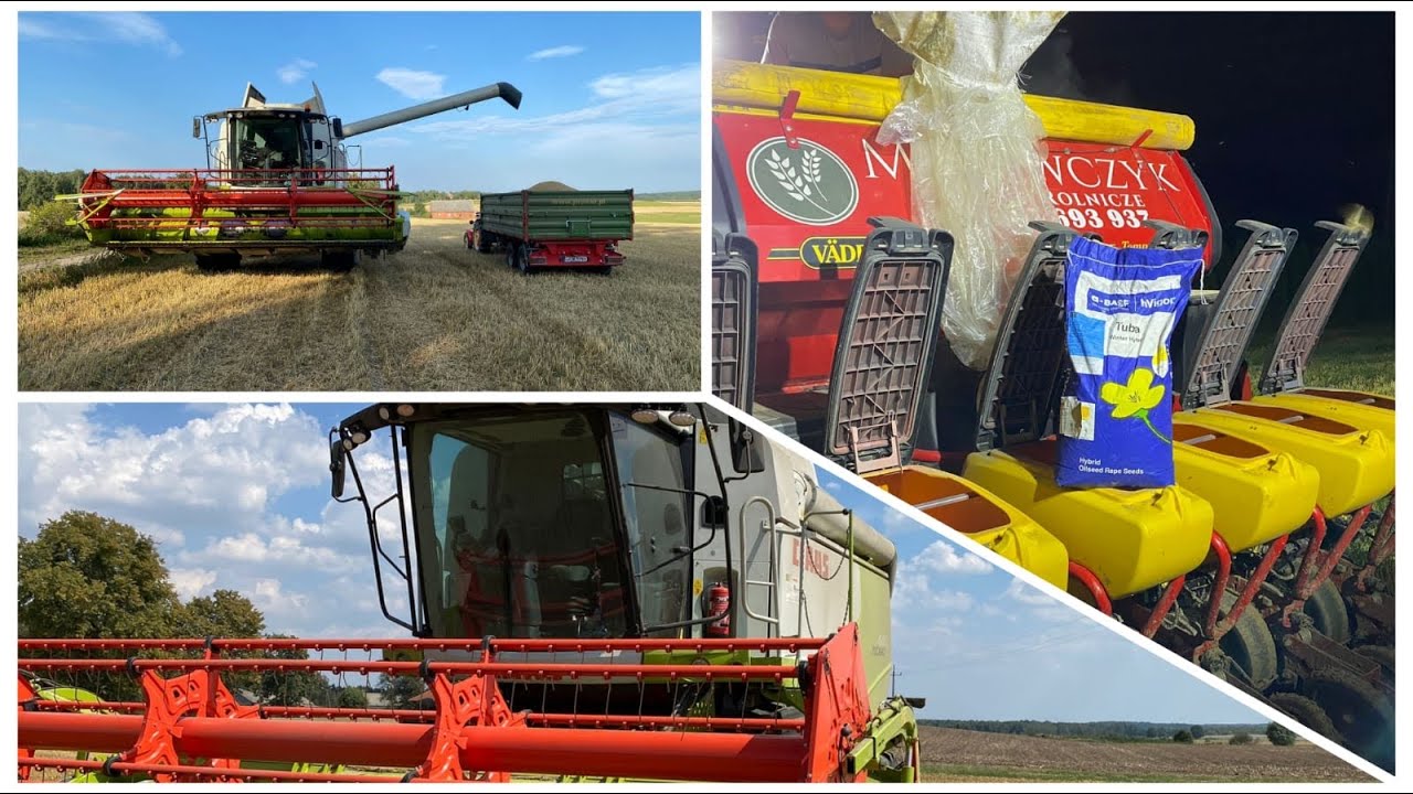 Wszystko zbiegło się na sam koniec. Kończymy żniwa! Uprawa i siew rzepaku. Dozynki!!!!