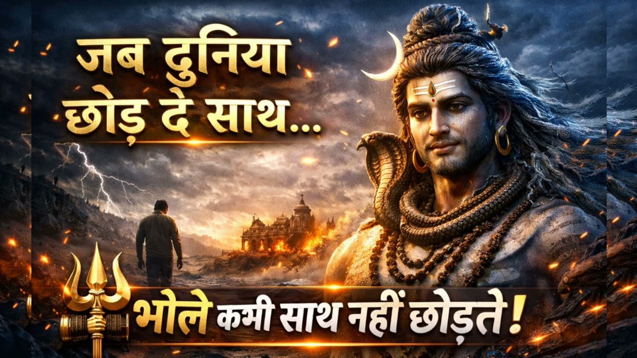 जब दुनिया छोड़ दे साथ | भोले कभी साथ नहीं छोड़ते 🔱 Emotional Shiv Bhajan 2026