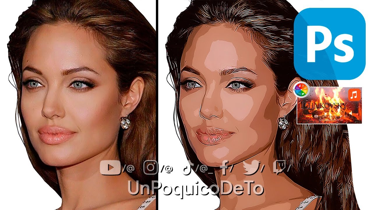 PHOTOSHOP / Tutorial / Efecto VECTORIZAR IMAGEN @UnPoquicoDeTo