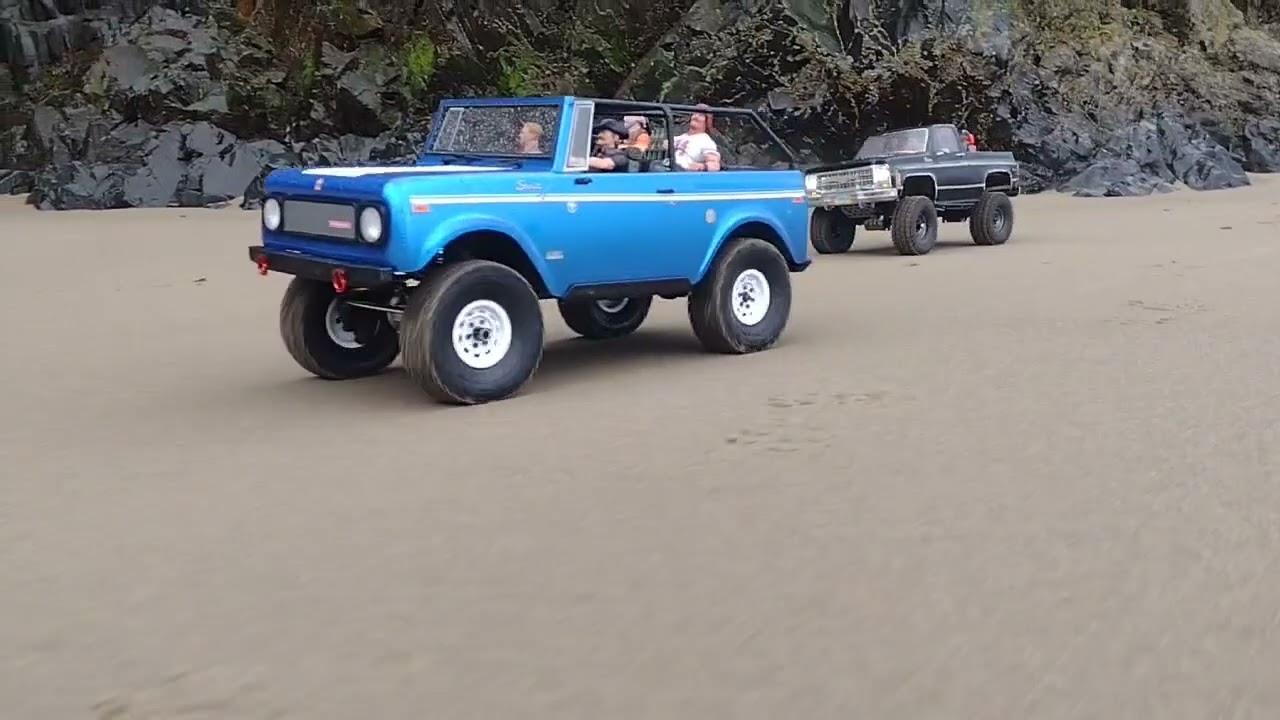 REDCAT GEN 9 AND TRX4 K5 BLAZER BEACHSIDE ADVENTURE AT HUG POINT REC.SITE #oregoncoast #offroad