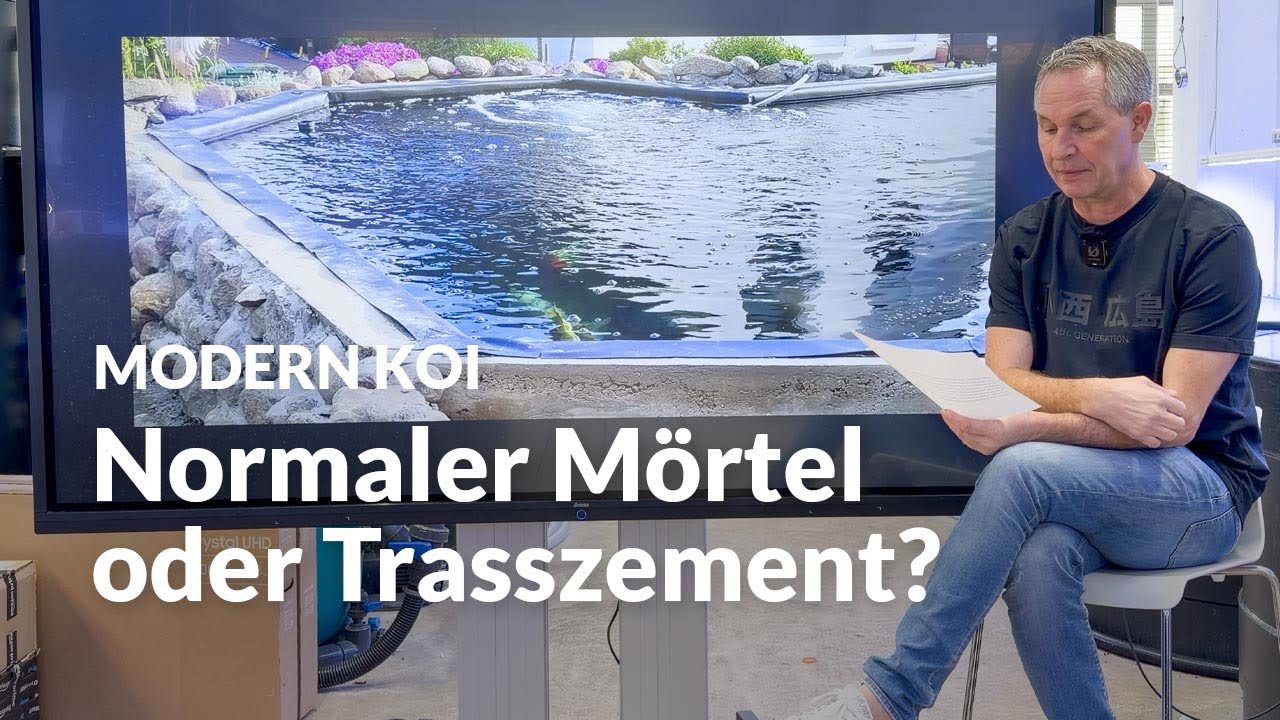 Mauer am Teichrand: Welcher Zement ist sicher? | Modern Koi Blog #7980