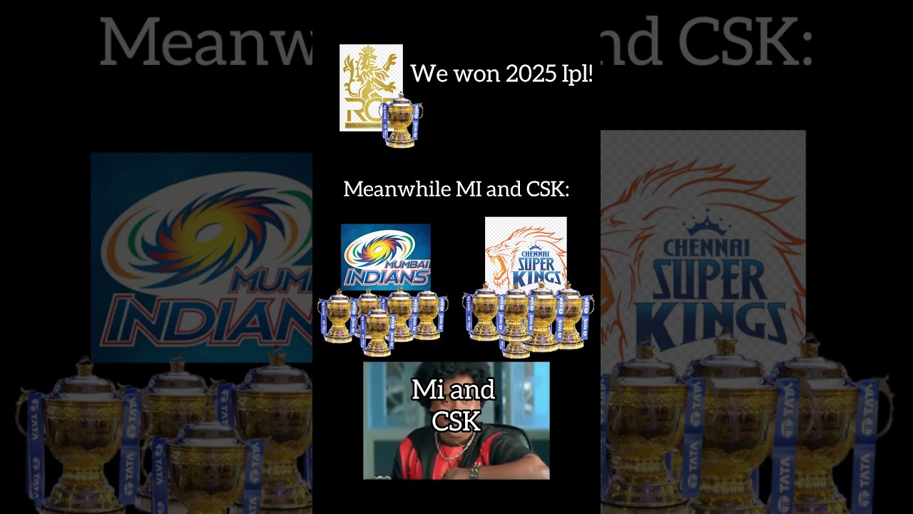Rcb Shock Mi and CSK rock.