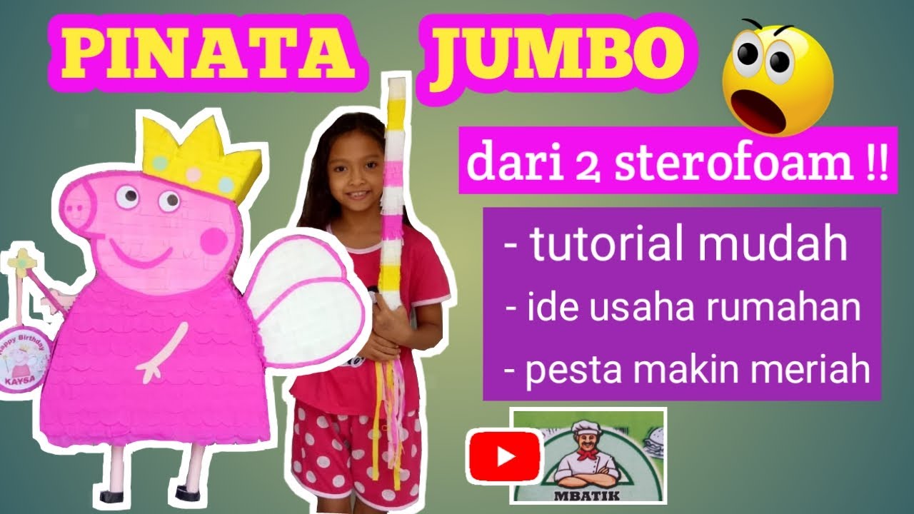 Cara membuat pinata jumbo dengan 2 sterofoam