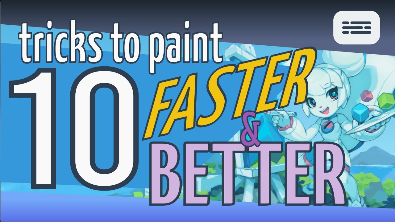 10 TRICKS to paint 🏃‍♀️FASTER & BETTER ✔️ with Krita