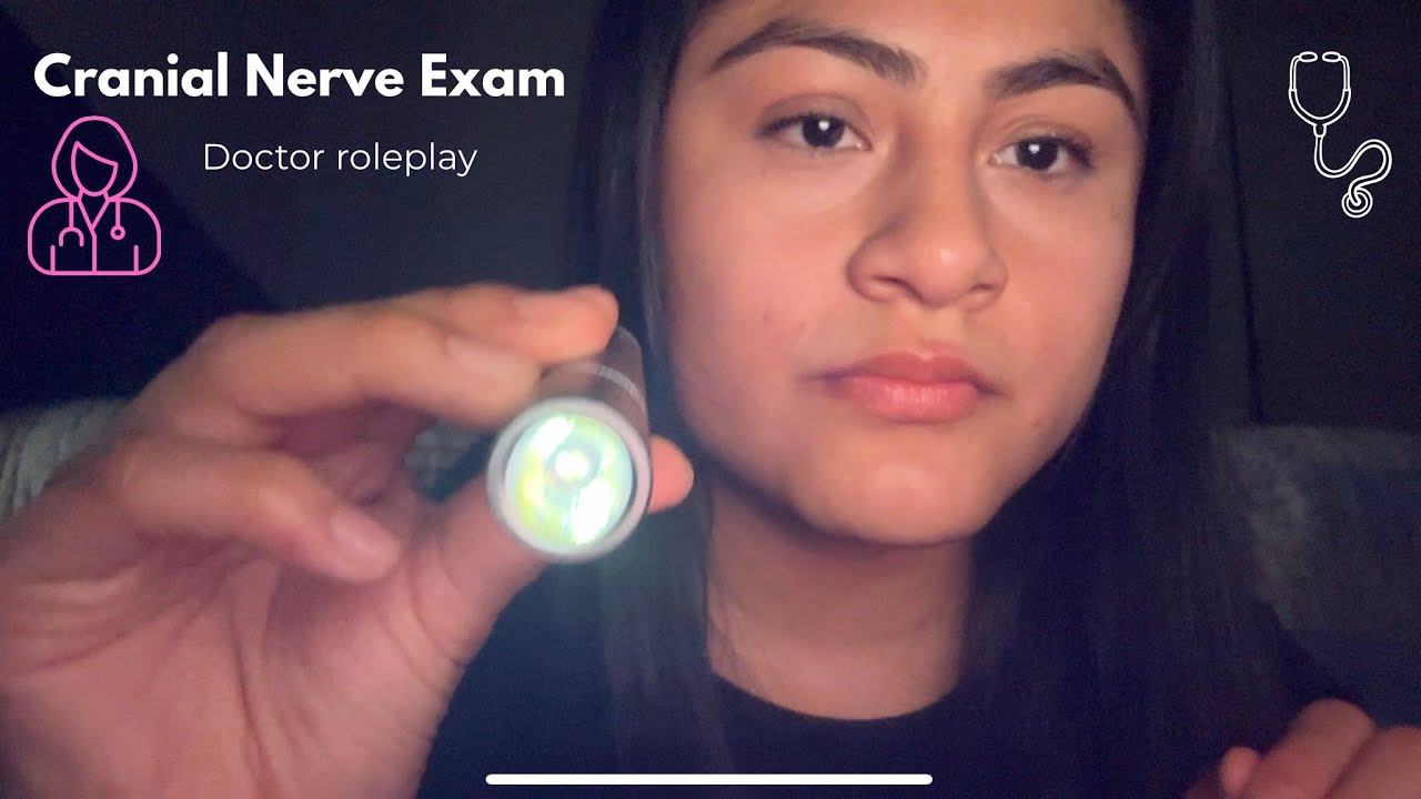 ASMR Cranial Nerve Test (personal attention+ whispers for deep sleep) #asmrvideo #cranialnerveexam 