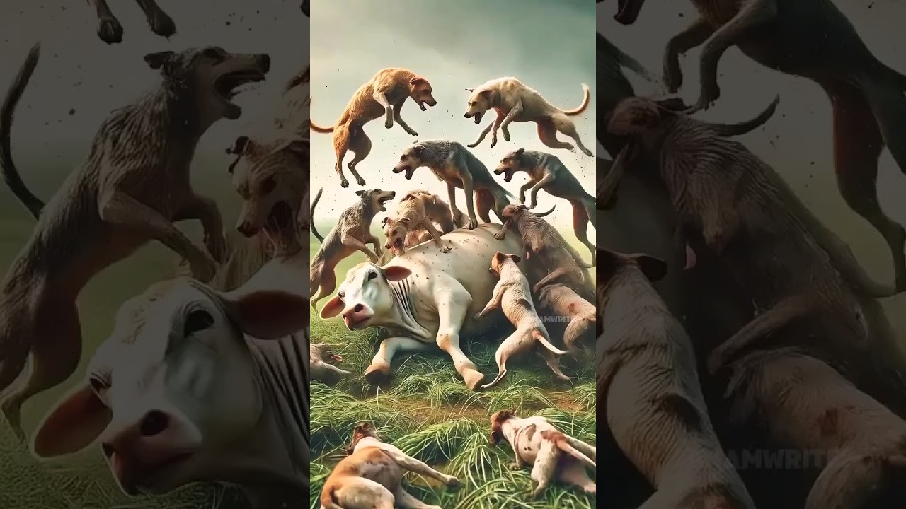 😱Hyenas ATTACK Cow but What Happens Next is UNBELIEVABLE! 😱🐄🚨