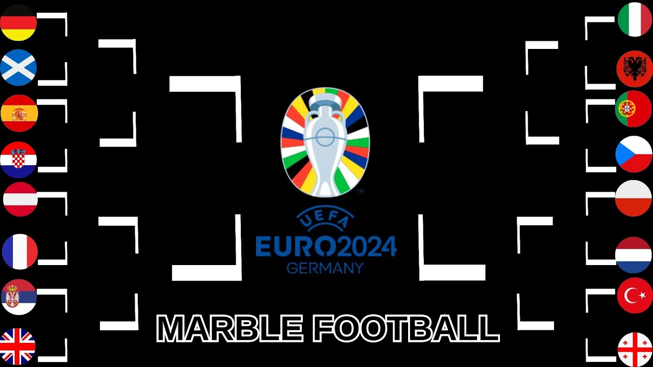 UEFA EURO2024 GERMANY / Marble football ⚽️ Who is the champion part 2