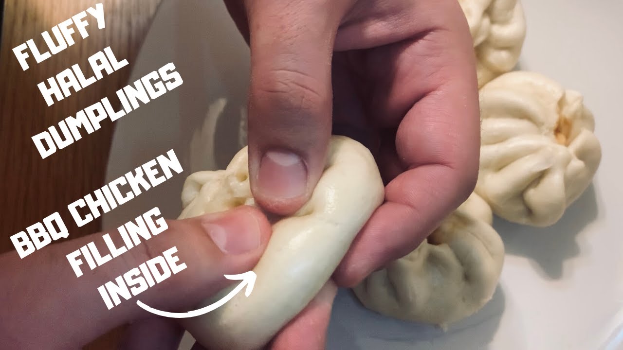 HALAL DUMPLINGS | HALAL BUNS | HALAL BAO WITH BBQ CHICKEN FILLING. HD CHEF. SUPPORT BAITULMAAL!
