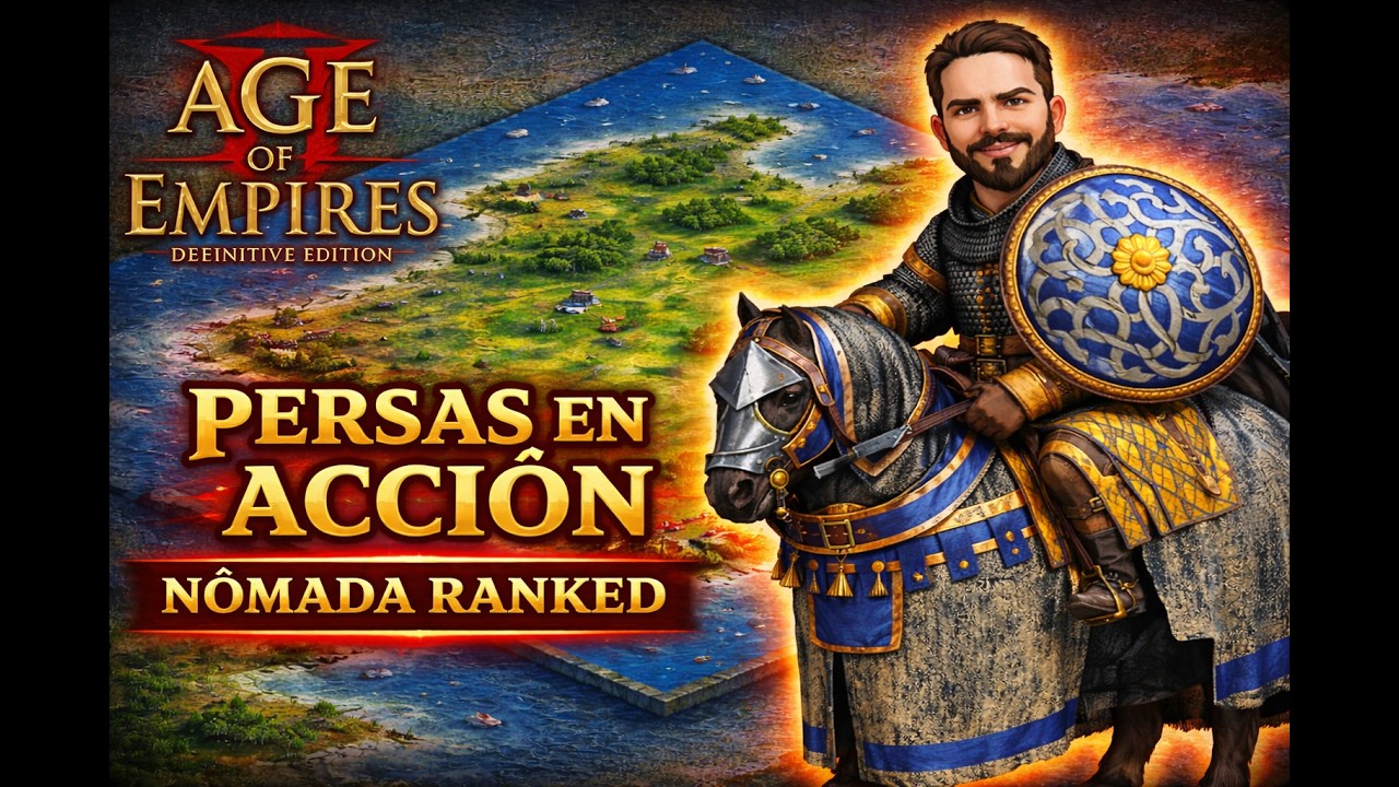 🔥 Persas + Japoneses en NÓMADA 2v2 RANKED | Age of Empires II: Definitive Edition