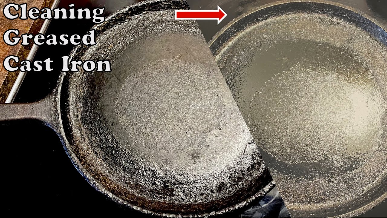 How to clean Cast iron pan | Easy way of cleaning Cast iron tawa | Reuse of cast iron pan