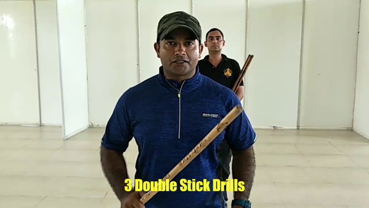Shifu Kanishka Combatives- 3 PTK Double Sticks Drills