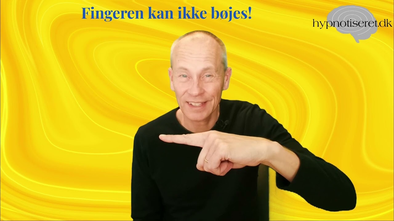 Prøv hypnose - fingeren kan ikke bøjes! Hypnoseeksperiment på video.