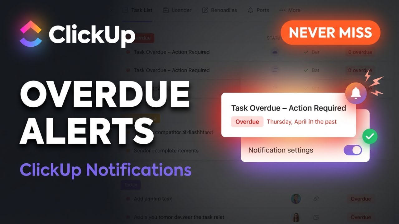 How to Enable Alert Boxes for Overdue Tasks in ClickUp