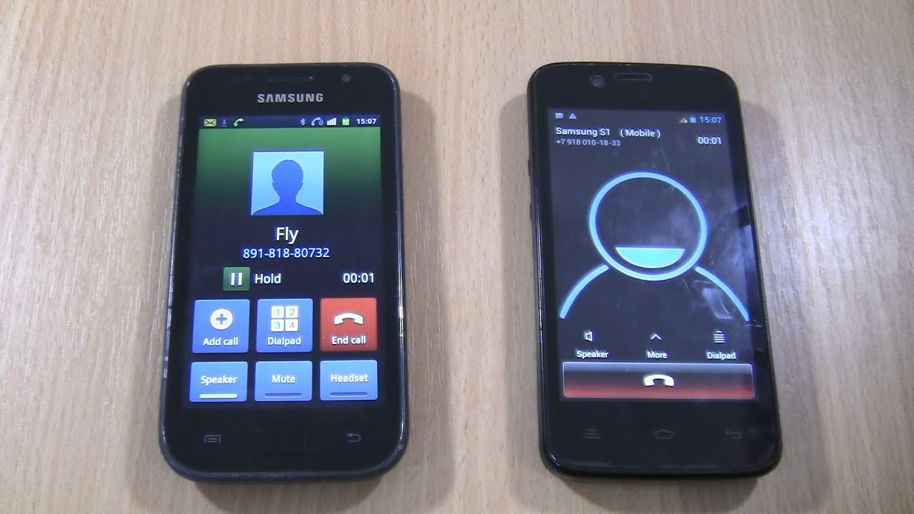 Over the Horizon Incoming  & Outgoing call at the Same Time  Samsung Galaxy S1 + Fly IQ440
