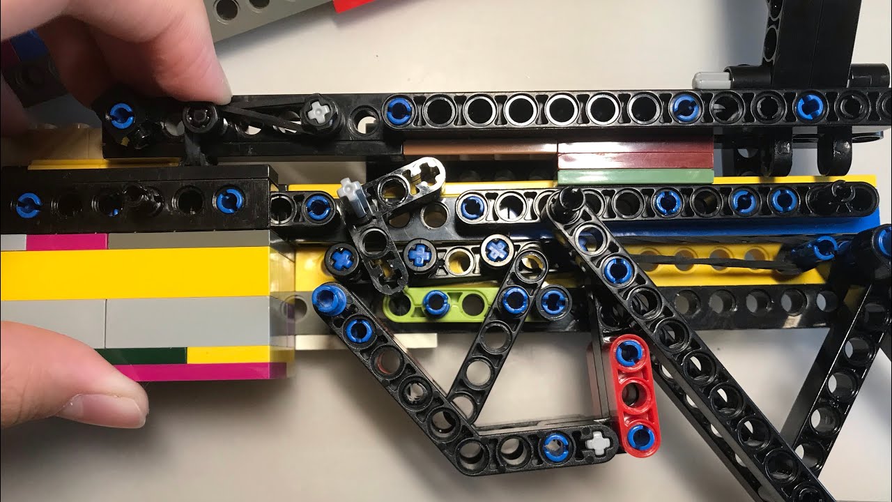 Simple Lego sniper rifle trigger & bolt action mechanism.
