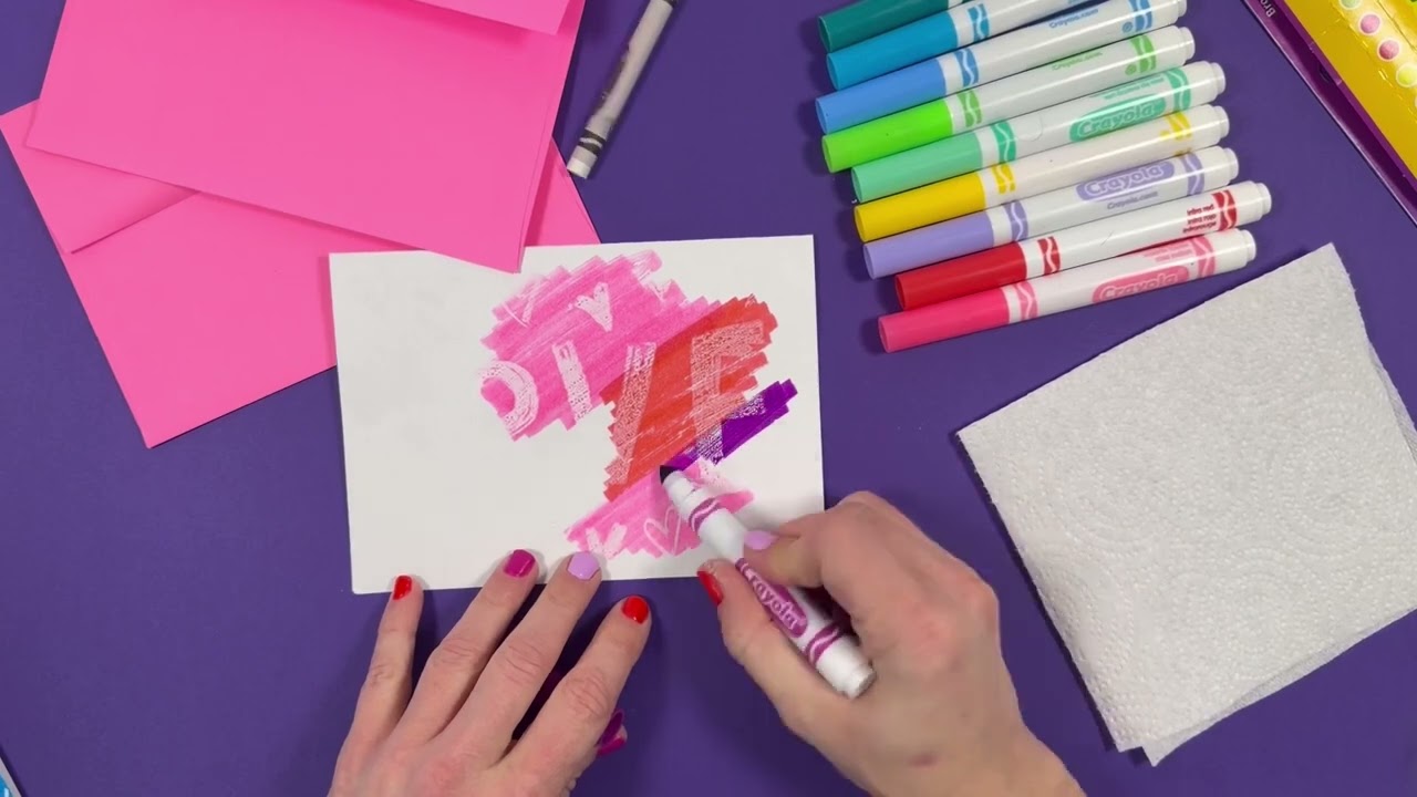Valentine’s Day Resist Art Cards | Kids Craft Tutorial | We Craft Box