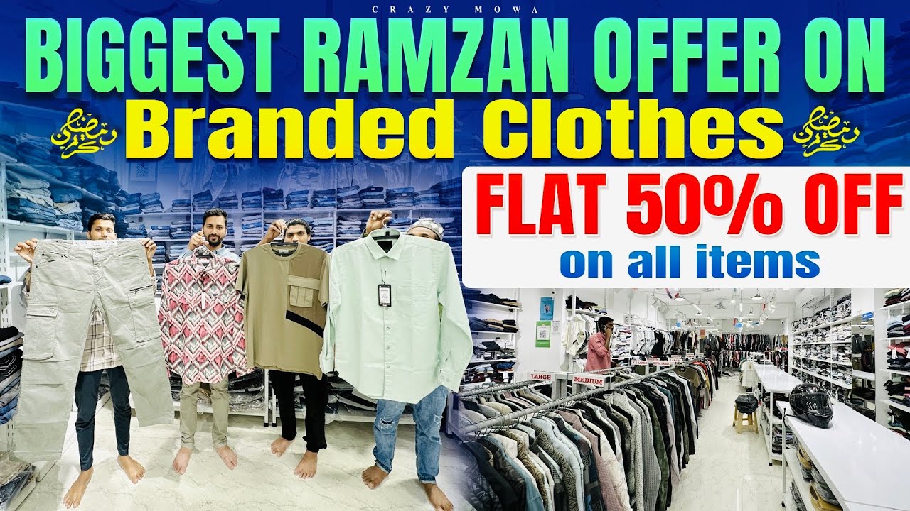 Biggest Ramzan offer on branded clothes / Flat 50% off on all items dressden crazy mowa 