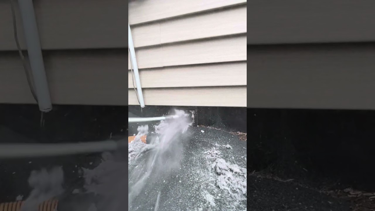 Satisfying dryer vent cleaning!