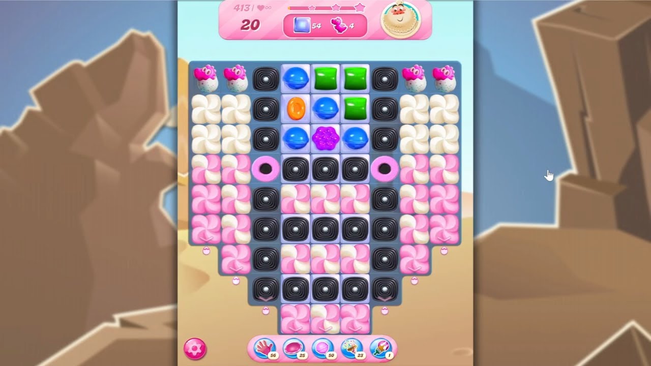 Candy Crush Saga LEVEL 413 NO BOOSTERS (new version)🐟☑️