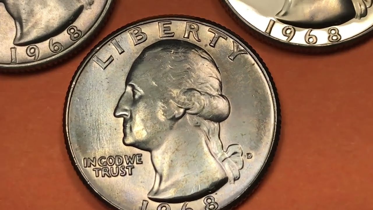 US 1968 Quarter Dollar - DC Minutes United States Coins