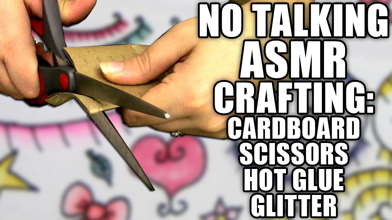 No Talking ASMR Crafting a Glitter Flower with a Paper Towel Tube