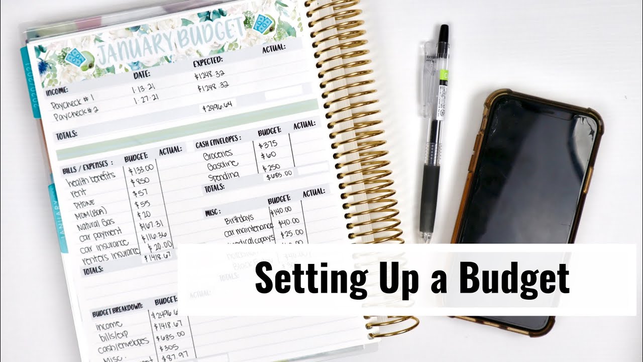 How To Create A Monthly Budget // Setting Up January 2021