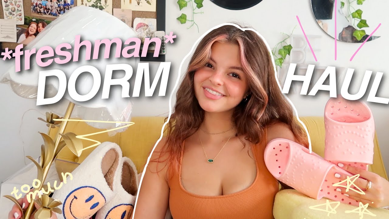 my ENTIRE college dorm HAUL *freshman year*