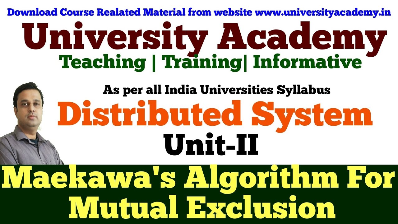 DS14:Distributed Mutual Exclusion|Non token based algorithms|Maekawa's algorithm